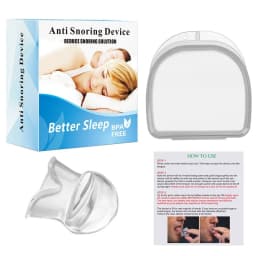 1PC Silicone Anti Snore Device Apnea Aid Snore Stop Tongue Retainer Anti Snoring Mouthpiece