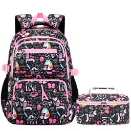 Cute Student Backpack 3pcs/set Primary Schoolbag Rabbits and quicksand Kawaii Student Backpack Teenage Girls Handbag Rucksack