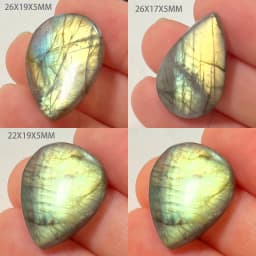 Wholesale Natural Stone Loose Beads Irregular Shape Bead Blue Purple Labradorite Cabochon 2-4Pcs/Lot