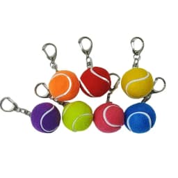 1Pcs Mini Tennis Ball Keychains With Vibrant Assorted Colors And Metal Clasps For Backpack Decor Tennis Lovers Small Gifts