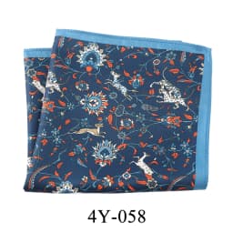 Tailor Smith Men's Classic Red Khaki Print Dot Handkerchiefs Paisley Floral Pockets Square Wedding Hankies Business Gift for Him