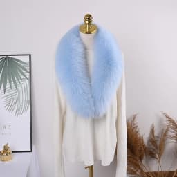 100% Natural Real Fox Fur Collar For Women And Men's Coat Jacket Fur Collar Extra Large Size Neck Warmer Fur Scarf Shawls