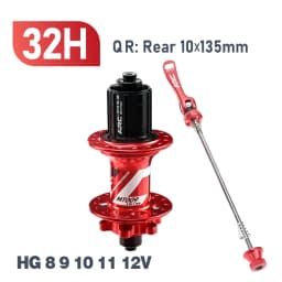 ARC Hub Mountain Bike Hub 009 HG / MS / XD 32 Holes 6 Disc Bolt J-Bend MTB Hub NBK Disc Bearings Cycle Wheel Rim Hub HG 12 Speed