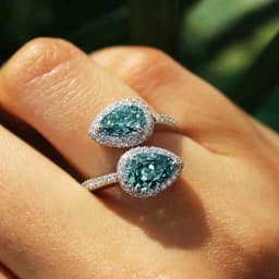 Huitan Aesthetic Flower Adjustable Finger Ring Female Brilliant Zirconia Jewelry for Engagement Ceremony Delicate Accessories