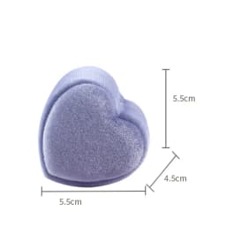 Heart Shaped Creative Velvet Ring Box Jewelry Packaging and Storage Box Diamond Ring Box for Propose Marriage and Wedding