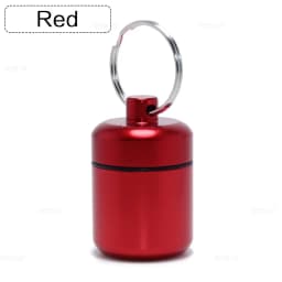 Aluminum Pill Keychain Holder Small Pill Box Waterproof Organizer Stonego Portable Pill Holder Keychain