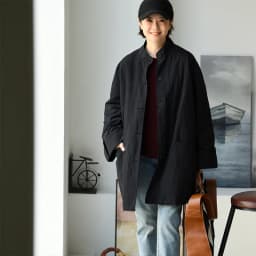 F92220 Artistic Casual Stand-Up Collar Oversize Adjustable Wide-Sleeve Cotton Jacket Coat for Women Winter