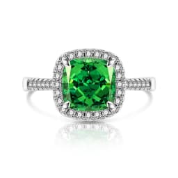 925 Sterling Silver Stylish and Simple Ice Flower Cut Princess Square Bag Zircon Ring Birthday Party Anniversary Gift