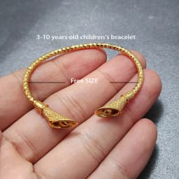 20 Styles Dubai Gold Color Baby Bangles For Kids Baby Promotion Sale Child Birthday Gifts Children'S Bracelets