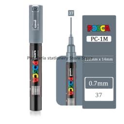 1 UNI POSCA PC-1M Marker Art Supplies for Artist POP Poster Pen Graffiti Advertising 0.7mm Art Stationery Multi-color Optional