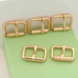5PCS Roller Buckle Metal Adjustable Belt Pin Buckle Bag Strap Slide Tri-Glide Buckle Webbing Hardware DIY
