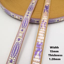 3Yards 10-20MM Retro Jacquard Substantial Thick Webbing Bag Belt Straps Ribbon for DIY Horse Or Big Pet Collar Clothing Sewing