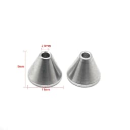 2 Pieces Silicone Molded Beads for Jewelry Casting Mould Frame Copper Aluminum Wax Injection Nozzle Jewellery Making Accessories