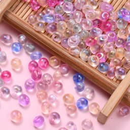 100pcs 5mm Water Drop Shape Glass Hanging Beads Colorful Czech Glass Seed Beads DIY Jewelry Making Beaded Bracelet Necklac