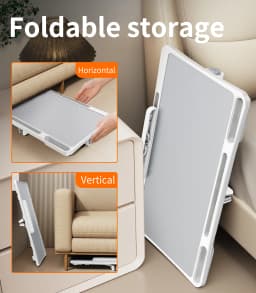 Oatsbasf Laptop Holder for Bed Multifunctional Tablet Stand Phone Holder Foldable Book Stand for Reading Height Angle Adjustable