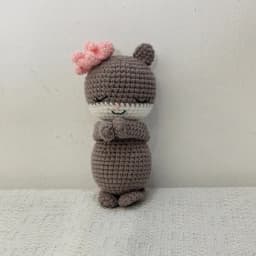 Handmade Kid Room Deco Stuffed Plush Toy Animal Amigurumi Handcrafts Kids Gifts Soft Fox Cow Lamb Birthday Sleeping Dolls