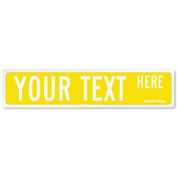 Custom Street Sign, Personalized Metal Sign For Office Workplace Home Yard Road, Custom Your Text Signs for Outdoor 16x4 Inches