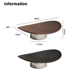Plastic High Fruit Bowl Light Luxury Fruit Plate Multi-purpose Desktop Jewelry Aromatherapy Snacks Storage Plate Oval Tray Home