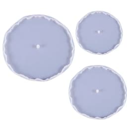Irregular Round Fruit Disc Tray Resin Silicon Mold DIY Coaster Epoxy Mould Craft