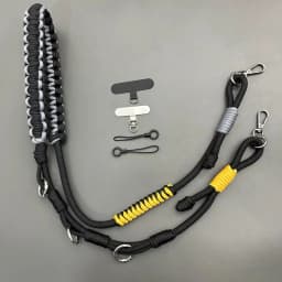 Outdoor Multi-purpose Adjustable Replacement Bag Strap Hand-braided Paracord Camera Phone Crossbody Lanyard Decorative Chain