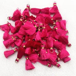 100/50Pcs 20mm Mini Metal Hanging Ring Tassel Trim Pendant DIY Craft Jewelry Handmade Earrings Decor Materials Fringe Trim