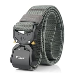 VATLTY New Casual Elastic Belt for Male Quick Release Alloy Buckle Tactical Outdoor Belt Men's Blue Stretch Belt