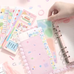 Journal GO 30pcs Cute Basic Colorful Stickers for Planner Diary Card Making Scrapbooking Journaling diy Stationery Decals