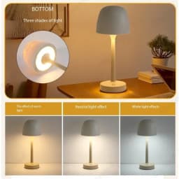 Mushroom Table Lamp with Water Ripple Projection Atmosphere Lights Hotel Bar Bedroom Living Room Desk Lamp Decorative Lighting