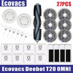 Ecovacs Deebot T20 Omni T20e Accessories Main Side Brush Mop Cloth HEPA Filter Dust Bag Replacement Spare Parts