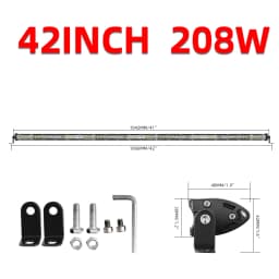 CO LIGHT Slim 12" 22" 32" 42" 52" Led Bar Light 4x4 Offroad For Trucks ATV UAZ Spot Flood Combo 12V 24V Driving Barra Work Light