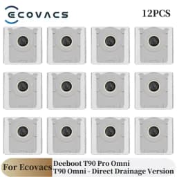 For Ecovacs Deebot T90 Pro Omni/T90 Omni Robot Vacuum Cleaner Parts Main Roller Side Brush Filter Mop Cloth Dust Bag Accessories