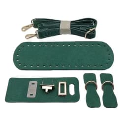 1/3pcs PU Leather Shoulder Bag Bottom Strap Handbag Shoulder Strap Woven Bag Set For DIY Handmade Bag Backpack Accessories
