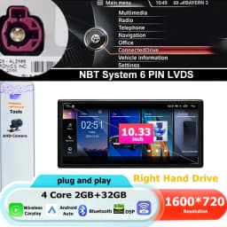 Android 16 RHD For BMW 3/4 series F30 F31 F32 F33 F34 F36 2013-2019 Android Auto Carplay Car Multimedia Car Radio WIFI DSP GPS