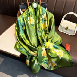 Luxury Design 180X90CM Long Shawls Beach Women Square Scarves Popular The Four Seasons Bandanna Sunscreen New Style Silk Scarf