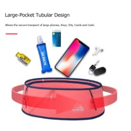AONIJIE W8101 Hydration Running Belt Waist Pack Travel Money Bag Trail Marathon Gym Workout Fitness Mobile Phone Holder