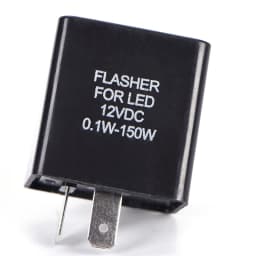 Led Turn Signal Flasher Relay 12V 2Pin Motorcycle Blinker Adjustable Automatic Protection Flasher Relay Turn Signal Indicator