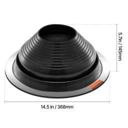 SucceBuy Roof Pipe Flashing Boots Fit Pipe OD 6"to11" Flexible EDPM Roofing Jack Pipe Flashing High Temp -67℉to 212℉ for Chimney