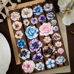 Journal GO 5x200cm Exquisite Rose Flower PET Tape Collage Material DIY Photo Frame Notebook Scrapbooking Decor Masking Tape