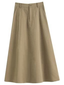 DUSHU 2026 Fall Women's High Waist A-Line Midi Skirt, Slimming Flared Trousers Skirt for Versatile Office & Everyday Chic Skirt