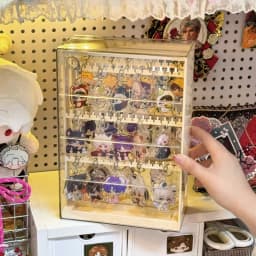 Earring Key Holder Storage Rack Slide out Pendant Jewelry Display Box Bracelet Hook Anti-Tangle Ring Stand Nordic Style Plastic