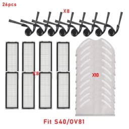For Xiaomi S40 Pro/OV71GL / S40/OV81 Robot Vacuum Cleaner Consumables Hepa Filter Mop Cloth Main Side Brush Accessories Parts