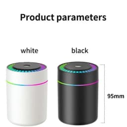 180ML Mini USB Electric Air Humidifier with Essential Oil Aroma Diffuser Mist Maker Lights for Car Home Bedroom