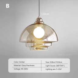 Nordic Minimalist Glass Pendant Light With Single Head Antique Style Cream Hanging Light Study Bar Counter Front Desk Studio
