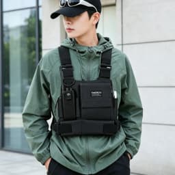 Tactical Chest Rig Bag Function Walkie-talkie bag Unisex Chest Pack Adjustable prethoracic Bags man Outdoor sport Vest backpack