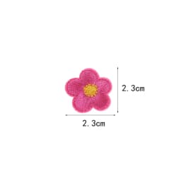 10pcs Small Flower Patches Iron On Embroidered Clothes Applique Diy Bag Hat Shoes Motif Stripes Clothes Accessories Badge