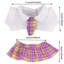 Suitable For 20cm Cotton Dolls, Celebrity Doll Clothes, Cute Plush Animal Jumpsuits, Hoodies, Dresses, Children's Gifts