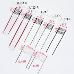 17Types 0.15 0.16 0.2 0.3 0.4 0.6 0.8 1.0 1.2ohm Multi Size Mesh Wire only for Heat Up PVC