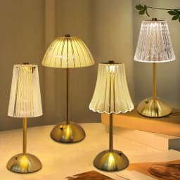 Table Lamp LED Touch Sensor  Dimmable Desktop Night Light Rechargeable Wireless Reading Lamp for Hotel Bar Bedroom Decor Light