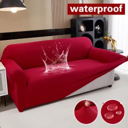Waterproof Stretch Sofa Slipcover Non-slip Sofa Covers for Living Room Couch Cover Corner Furniture Protector for Kids, Pets