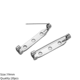 10/20pcs Stainless Steel Brooch Pin Backs Safety Clasp Lock For DIY Name Badge Jewelry Craft Making Supply Handicraft Accessory